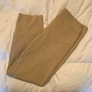 Pull on khaki dress pants